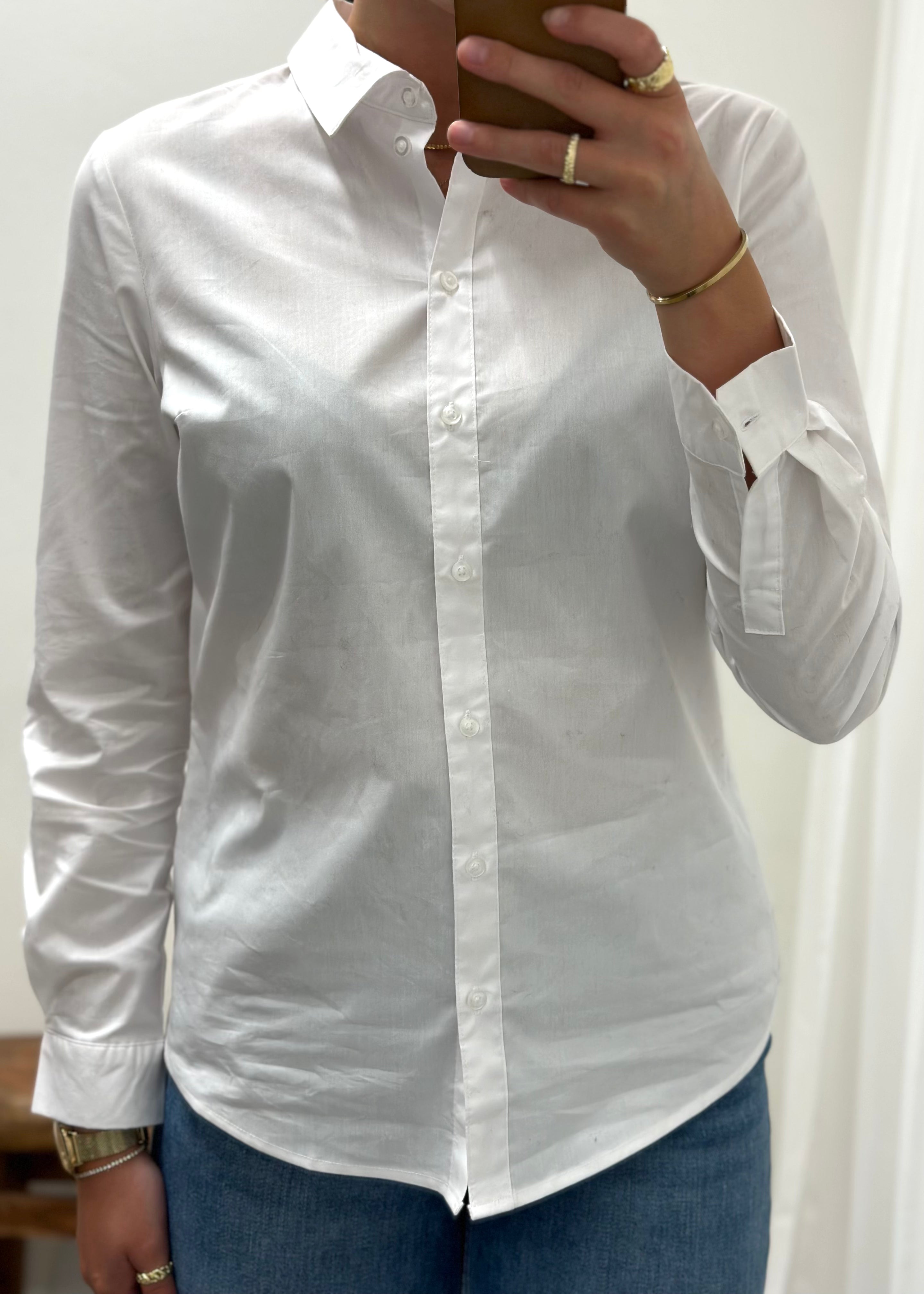 JDY - MIO LS SHIRT - WHITE