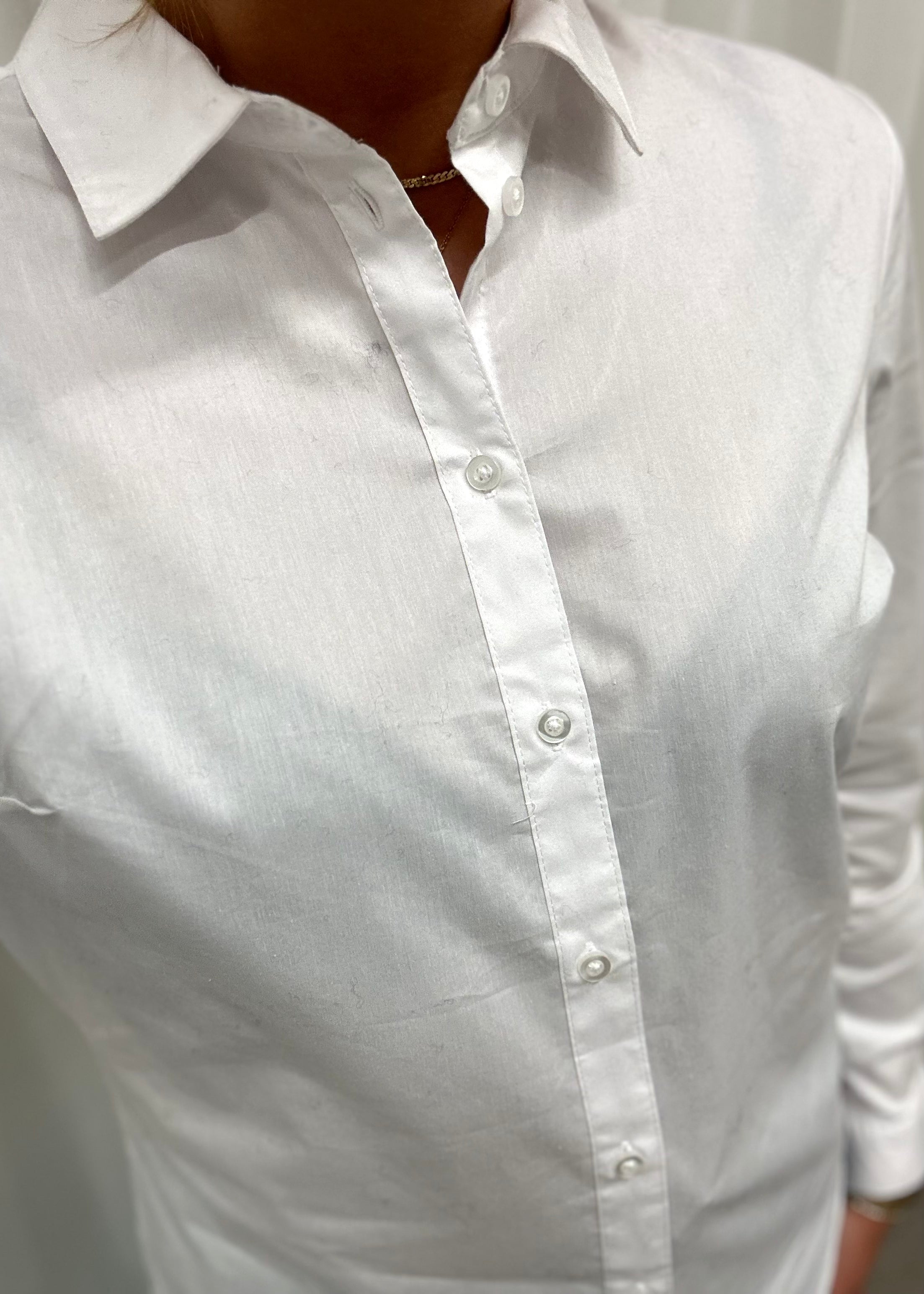 JDY - MIO LS SHIRT - WHITE