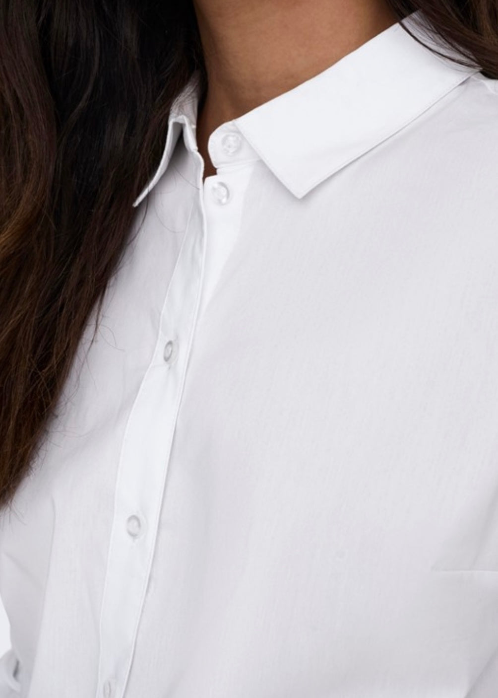 JDY - MIO LS SHIRT - WHITE
