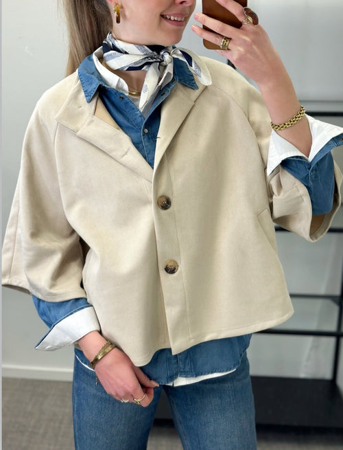 MARTA - BRITTA JACKET  248370PL - BEIGE