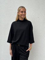 Ladda upp bild till gallerivisning, JDY GEGGO LIFE 3/4 HIGHNECK TOP - BLACK
