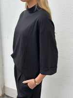 Ladda upp bild till gallerivisning, JDY GEGGO LIFE 3/4 HIGHNECK TOP - BLACK
