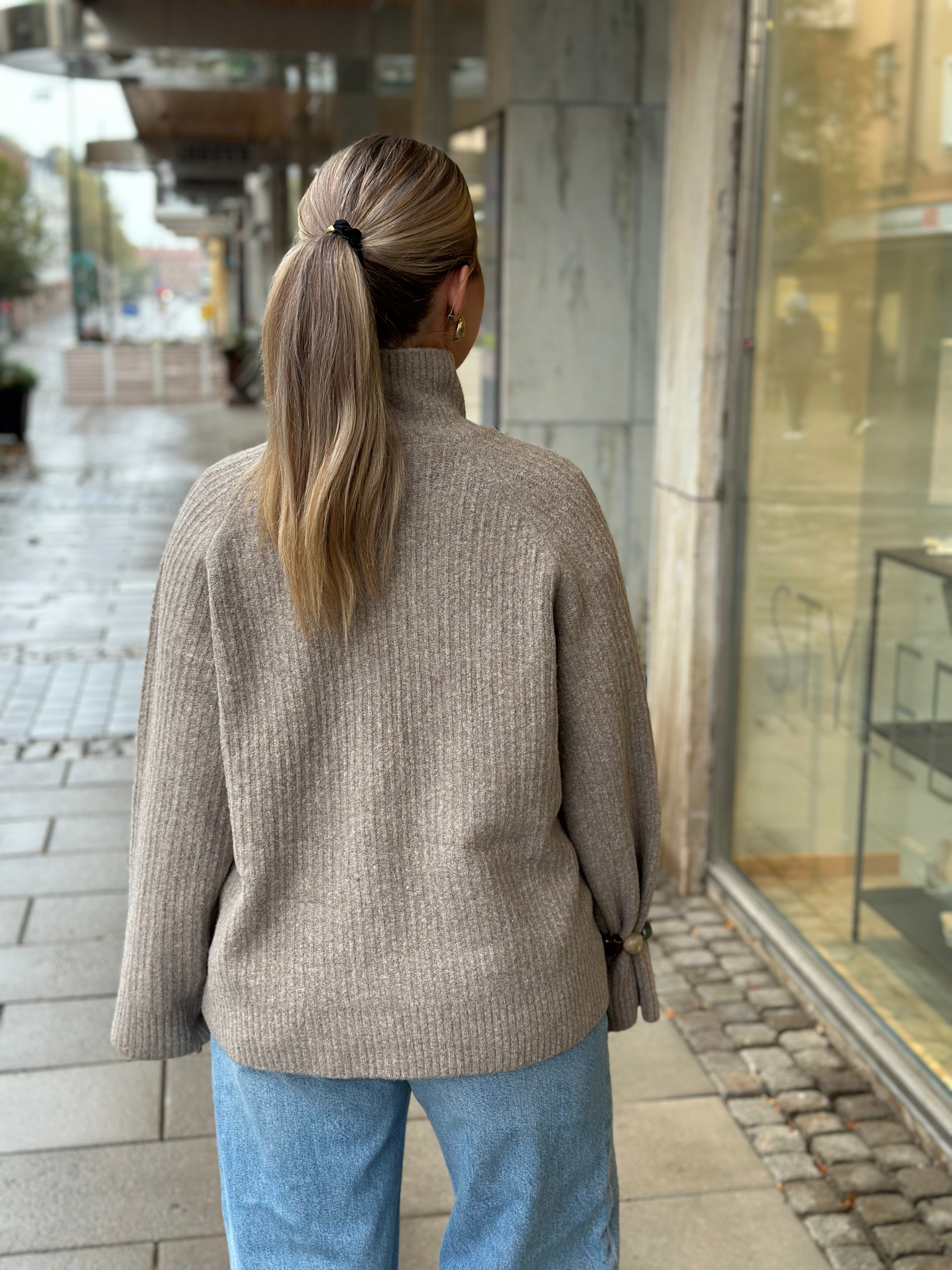 SOAKED - ACORN PULLOVER - SILVER MINK MELANGE