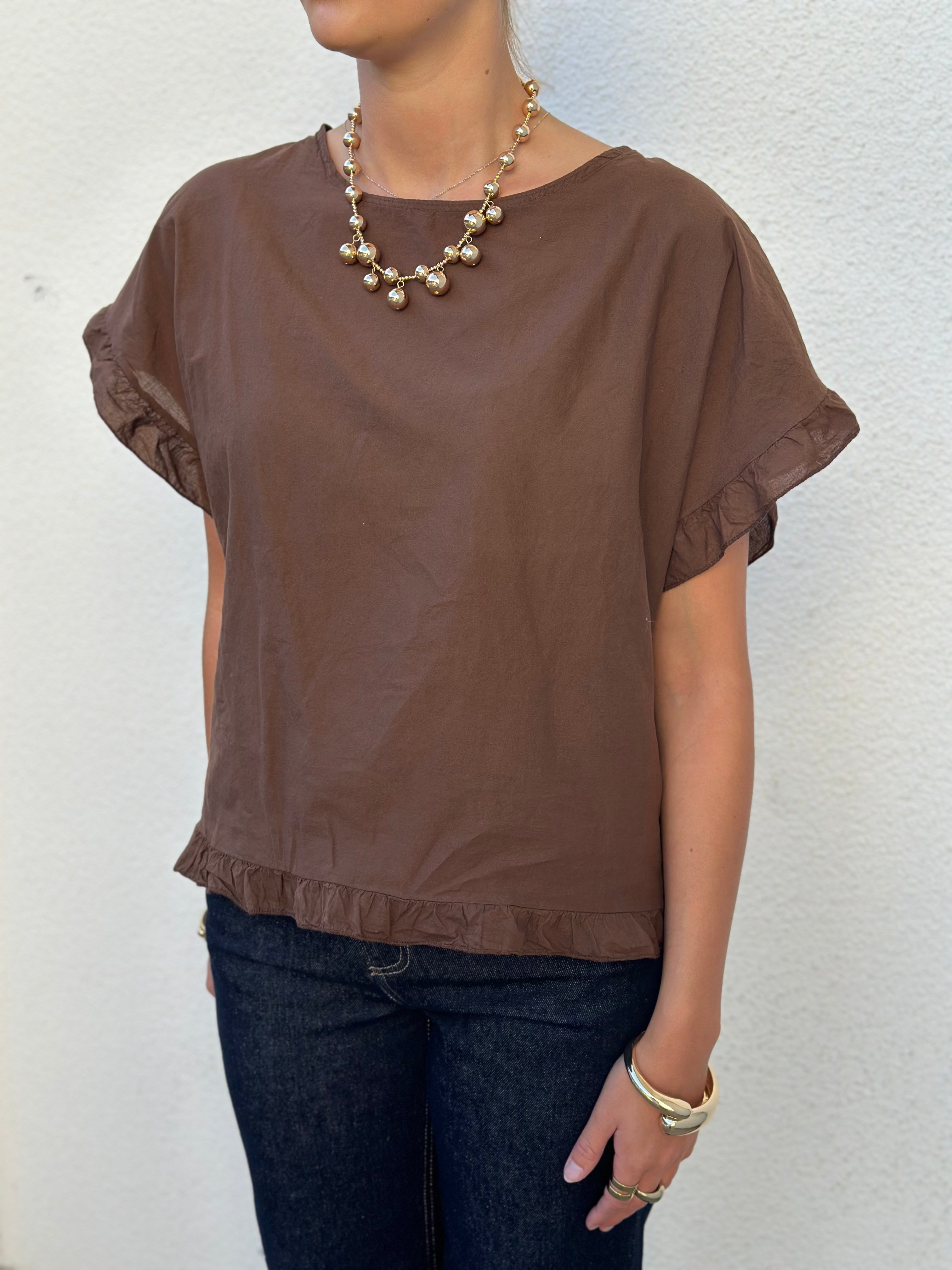 MARTA - BLUS 86493 - CACAO