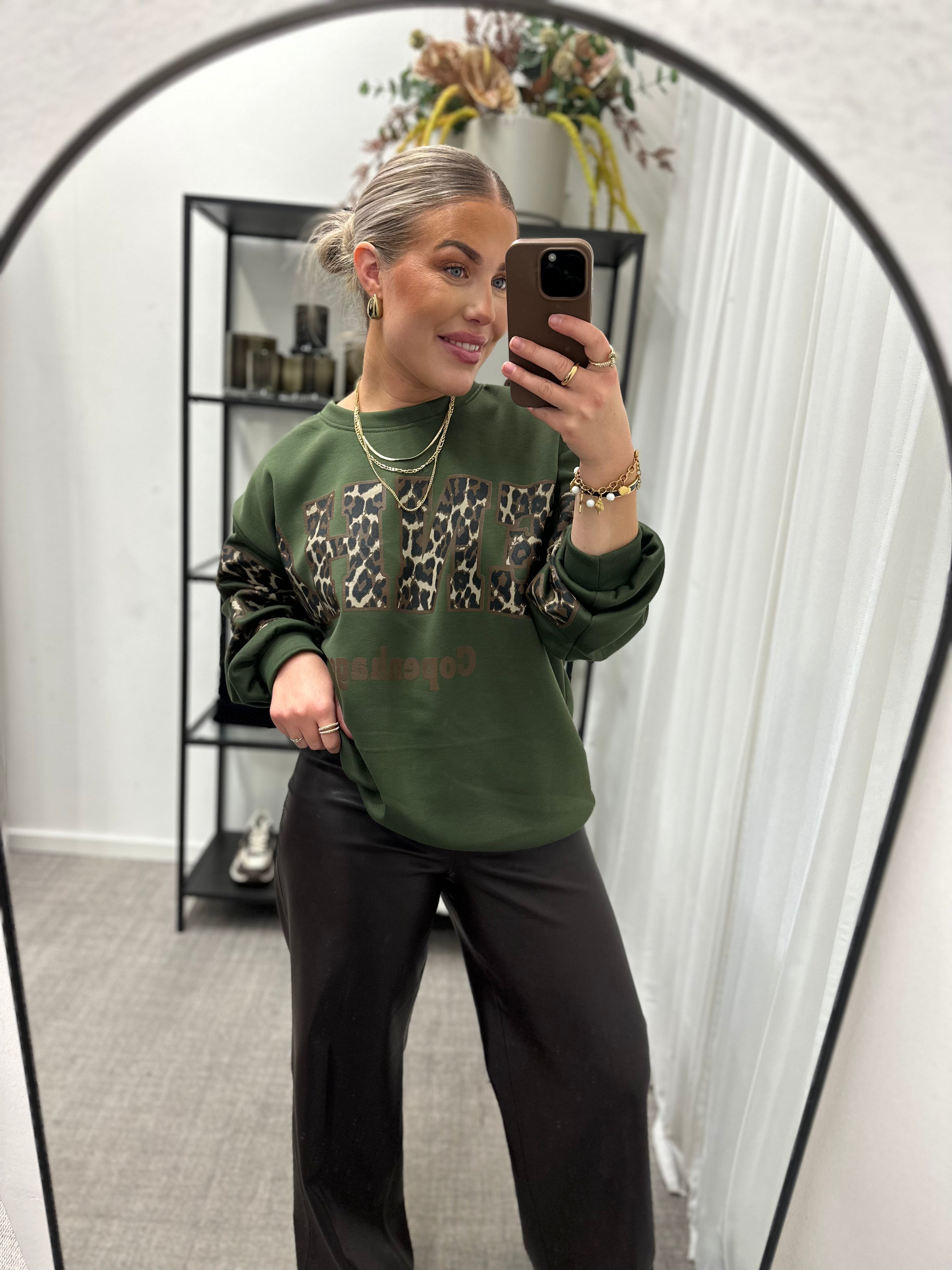 MARTA - SEVILLA SWEATSHIRT 22659 - MILITARY/LEO