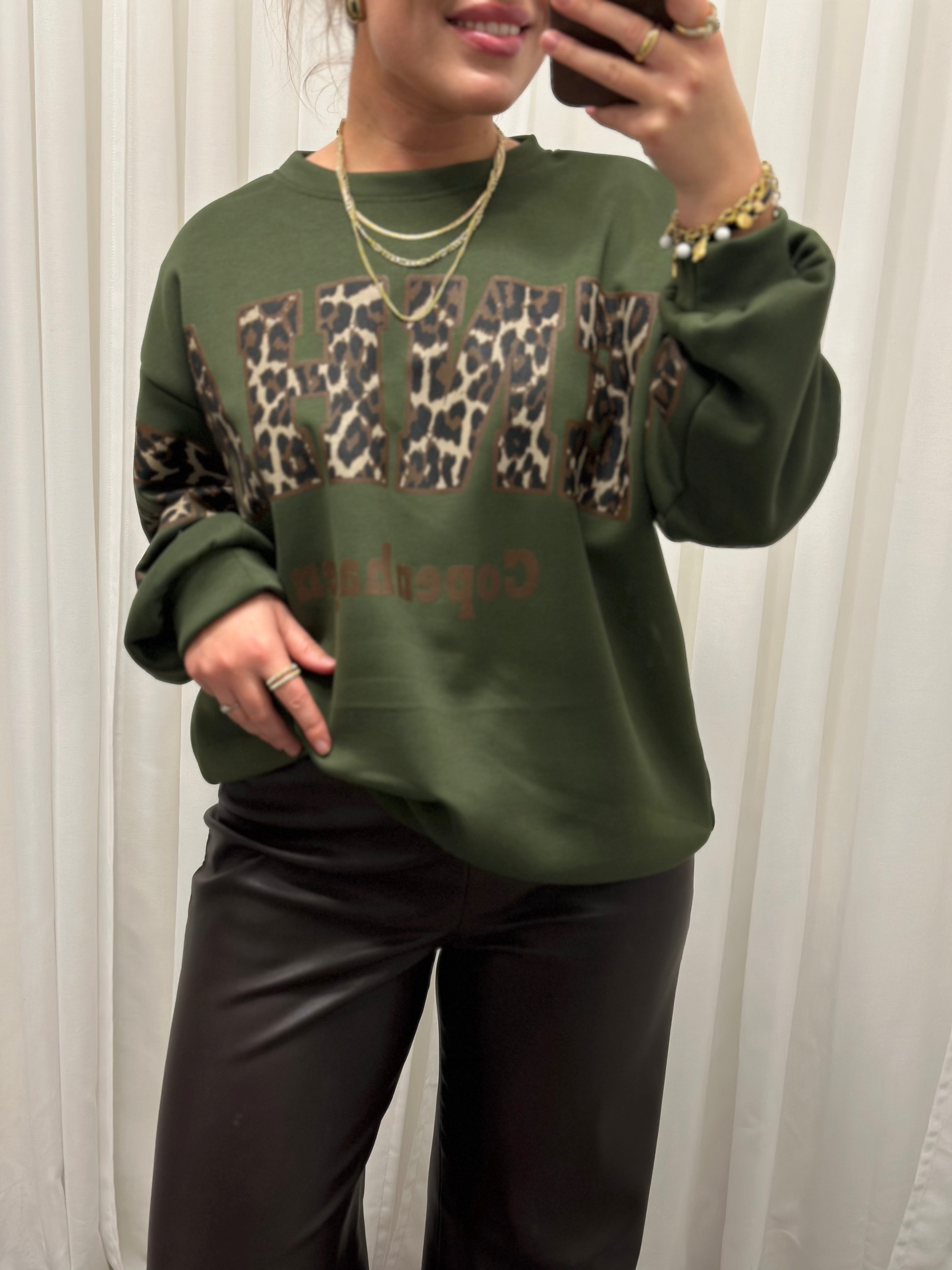 MARTA - SEVILLA SWEATSHIRT 22659 - MILITARY/LEO