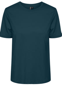 PIECES - RIA FOLD UP SOLID TEE - REFLECTING POND