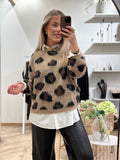 COSY HOUSE - MIA LEO SHIRT - BEIGE LEO