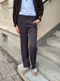 LEVETÉ ROOM - OMIRA PANT 301776 - BROWN