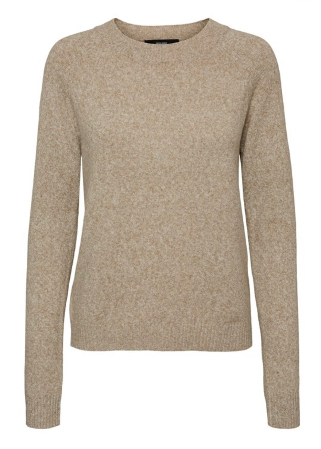 VERO MODA - DOFFY LS O-NECK BLOUSE - SEPLA TINT/MELANGE