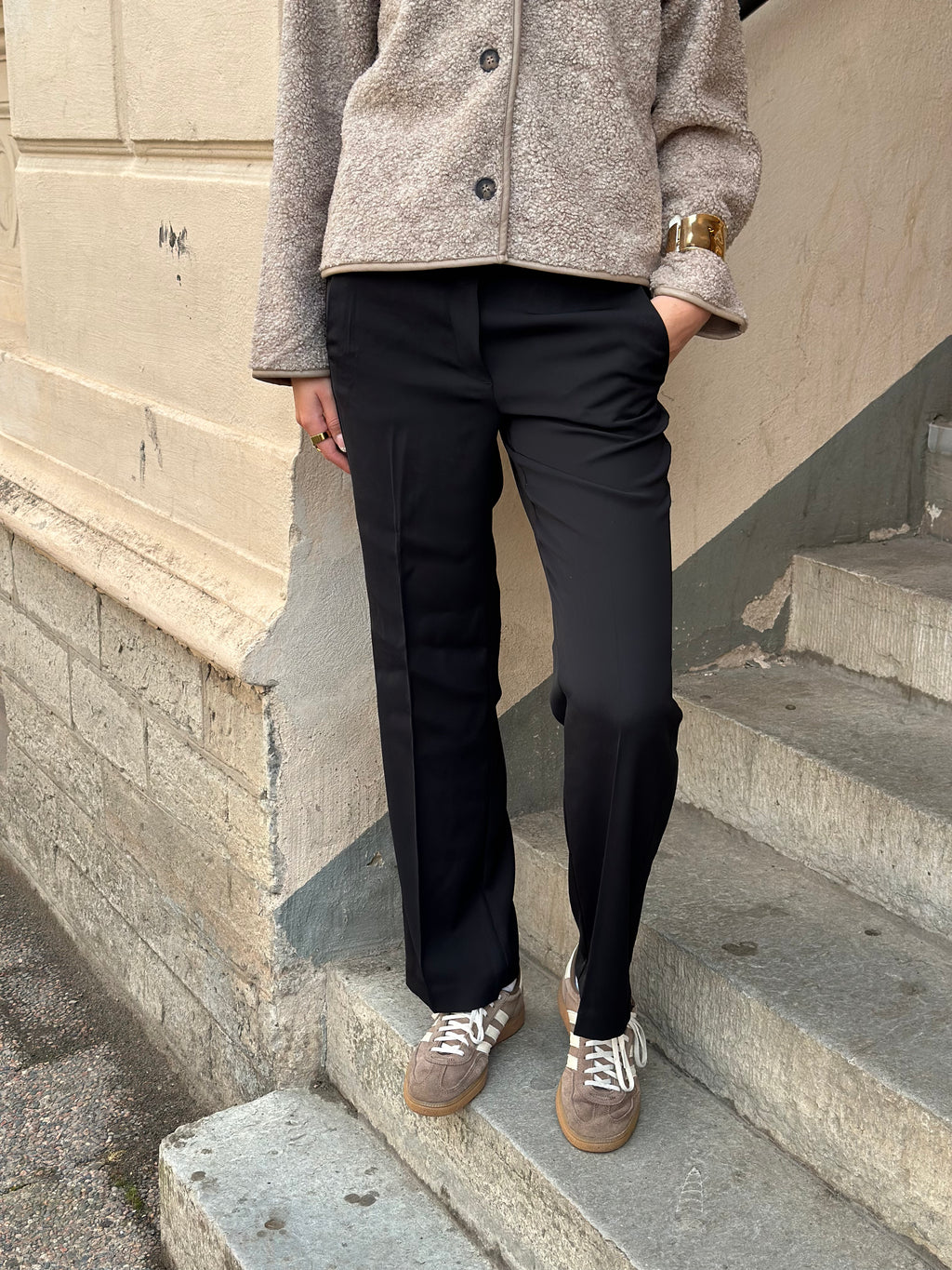 LEVETÉ ROOM - OMIRA PANT 301776 - BLACK