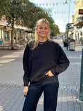 LEVETÉ ROOM - NUKA SWEATSHIRT 301742 - BLACK