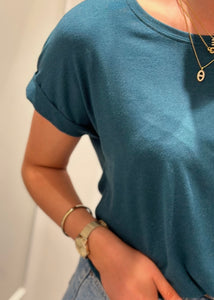 ONLY - MOSTER - SS O-NECK TOP - DEEP TEAL