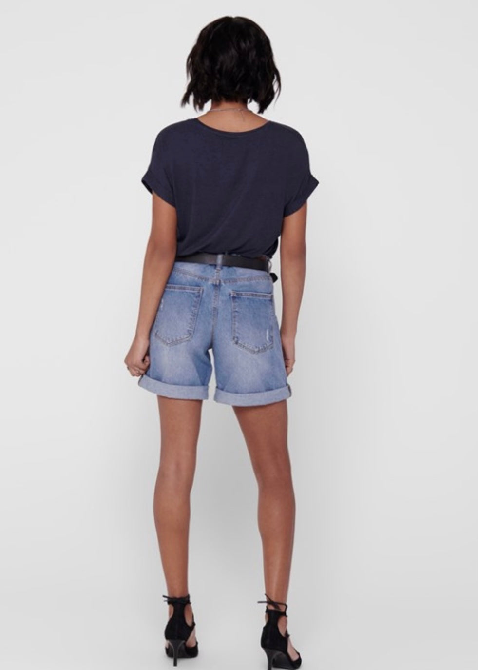 ONLY - MOSTER - SS O-NECK TOP - NAVY BLAZER