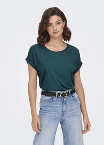 ONLY - MOSTER - SS O-NECK TOP - DEEP TEAL