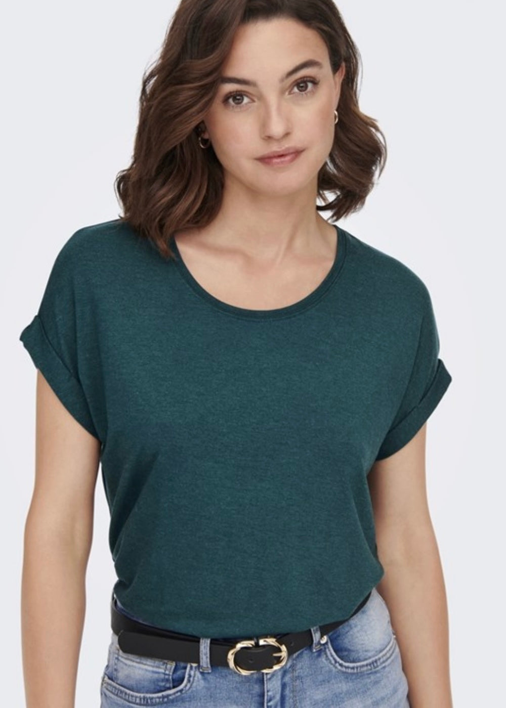 ONLY - MOSTER - SS O-NECK TOP - DEEP TEAL