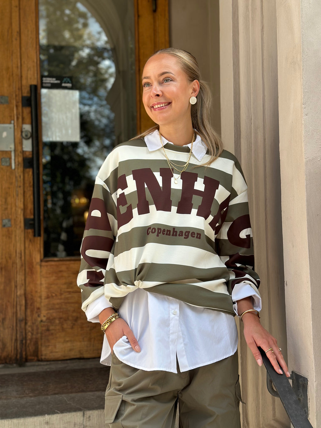MARTA - NERINA SWEATSHIRT 22659S - MILITARY/MORO