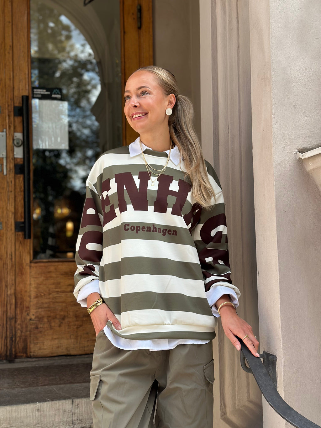 MARTA - NERINA SWEATSHIRT 22659S - MILITARY/MORO