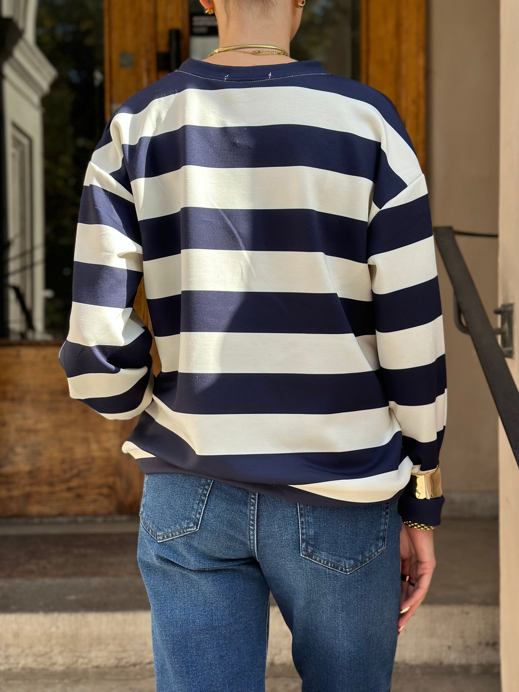 MARTA - NERINA SWEATSHIRT 22659S - BLUE/JEANS