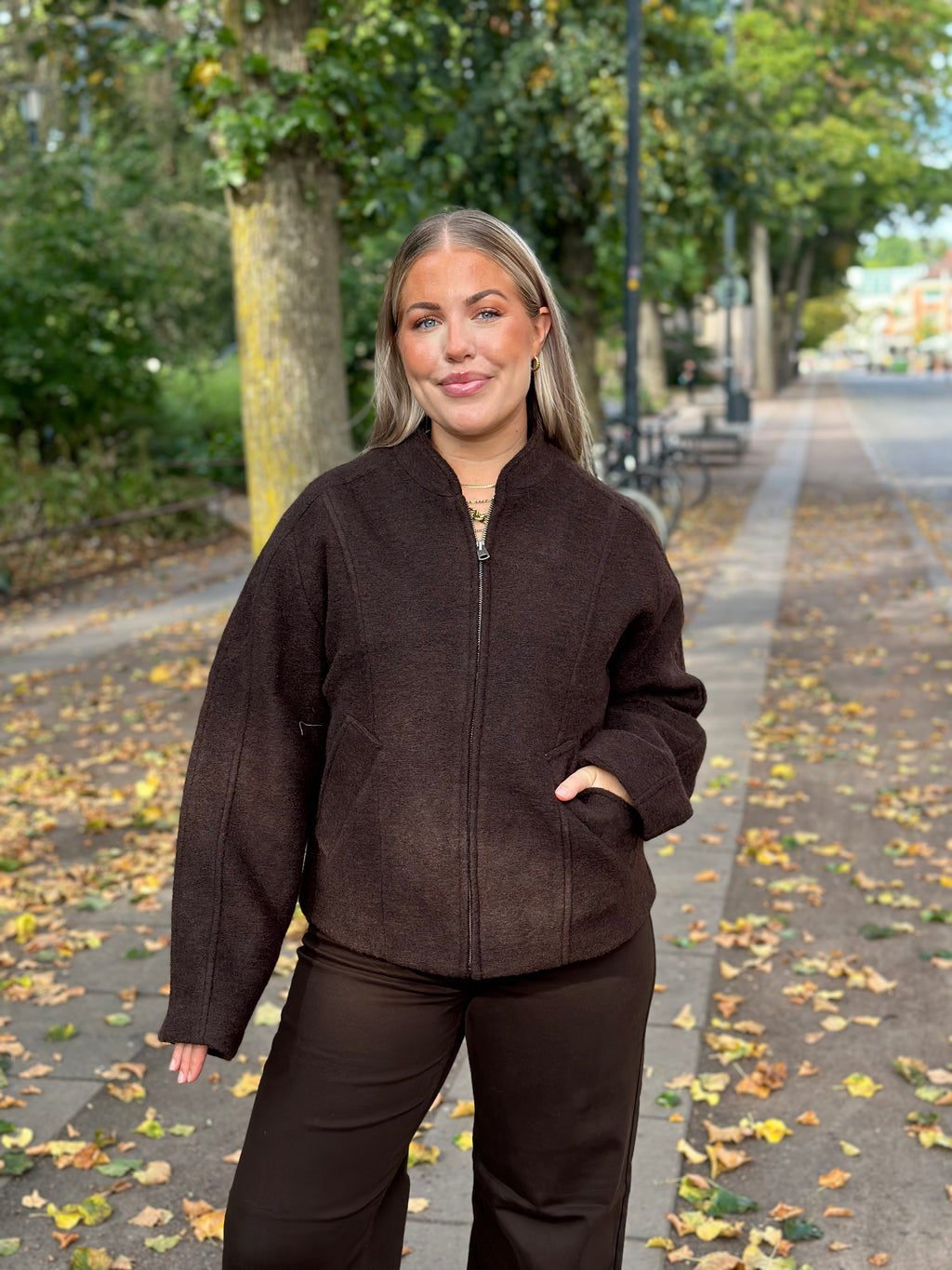 SELECTED FEMME - JAQUELINE WOOL BLEND JACKET - DELICIOSO/MELANGE