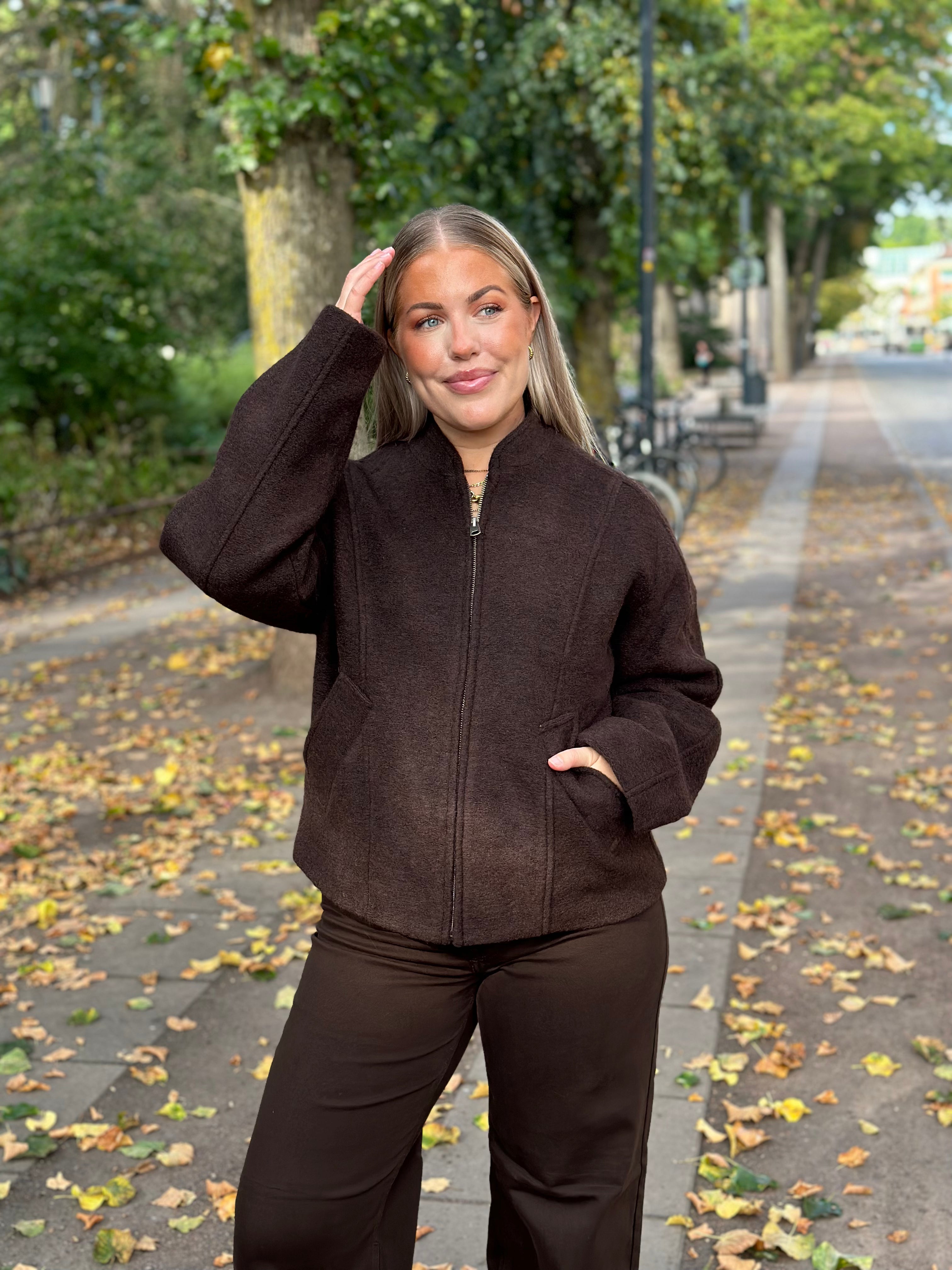 SELECTED FEMME - JAQUELINE WOOL BLEND JACKET - DELICIOSO/MELANGE