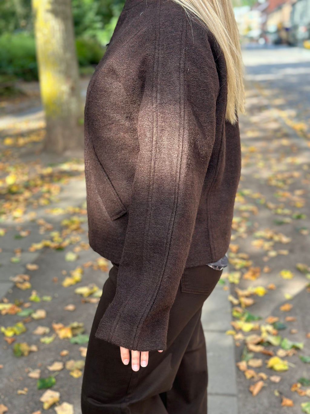 SELECTED FEMME - JAQUELINE WOOL BLEND JACKET - DELICIOSO/MELANGE