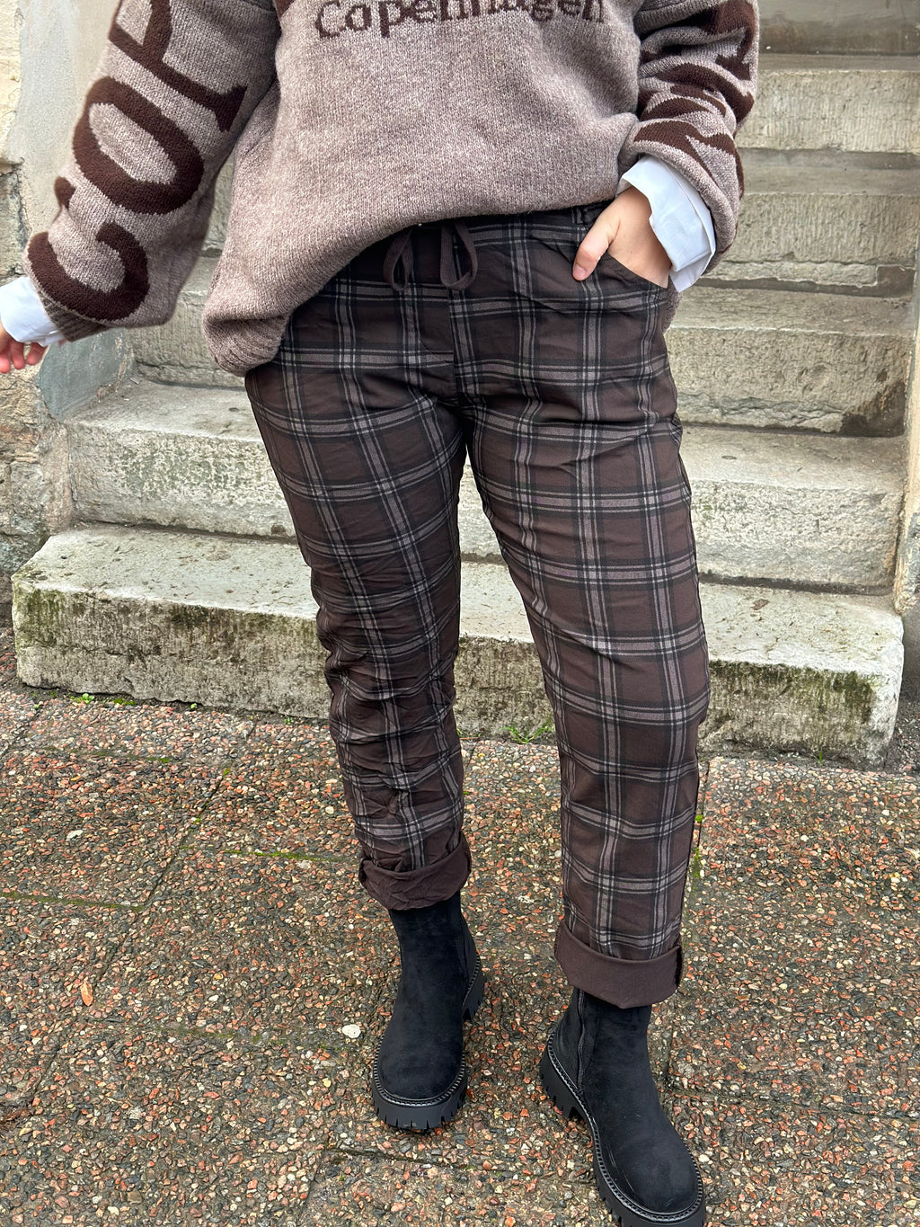 MARTA - KALII PANTS 71881 - BROWN