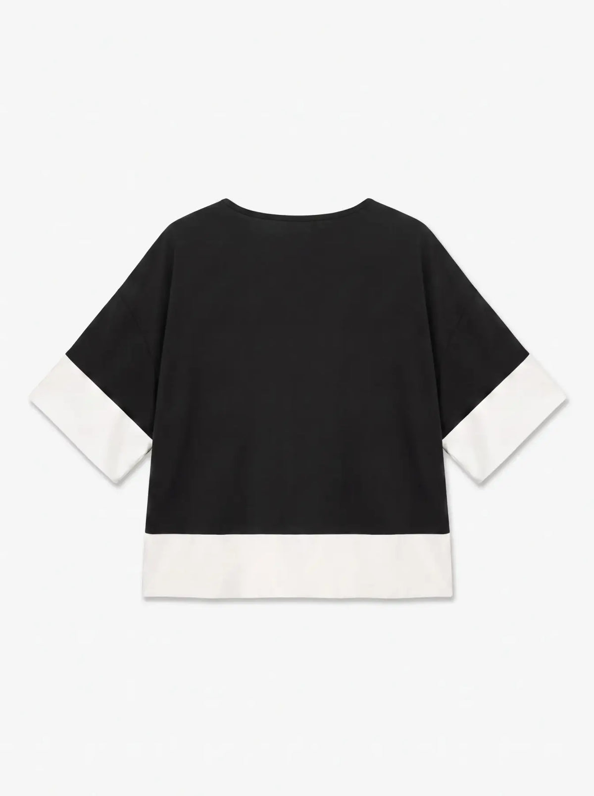 VEROMODA - ELISE 2/4 TOP - BLACK/ WHITE CONTRAST