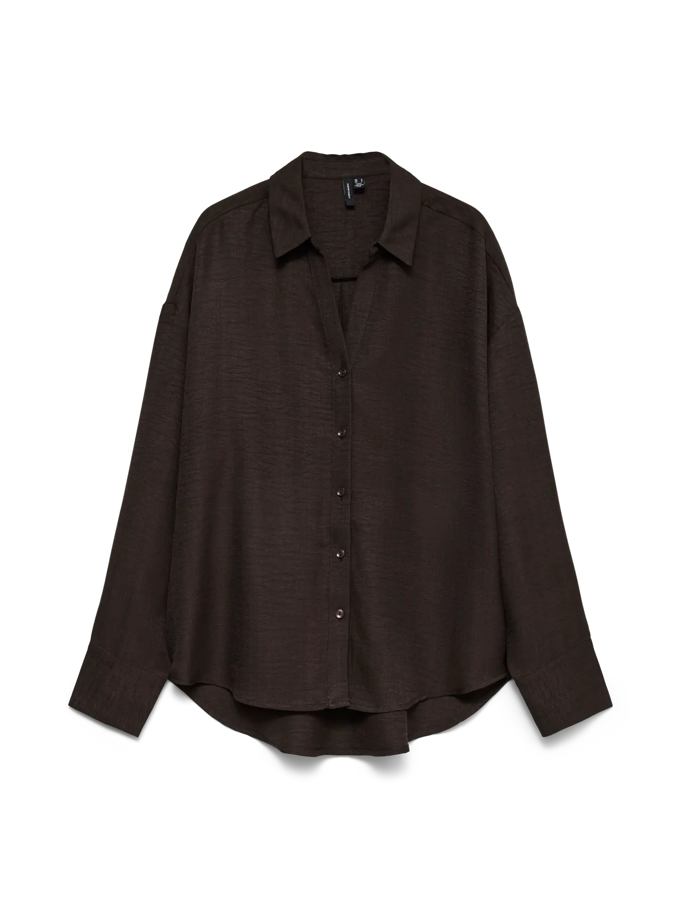 VEROMODA - MELANEY QUEENY LS SHIRT - CHOCOLATE TORTE