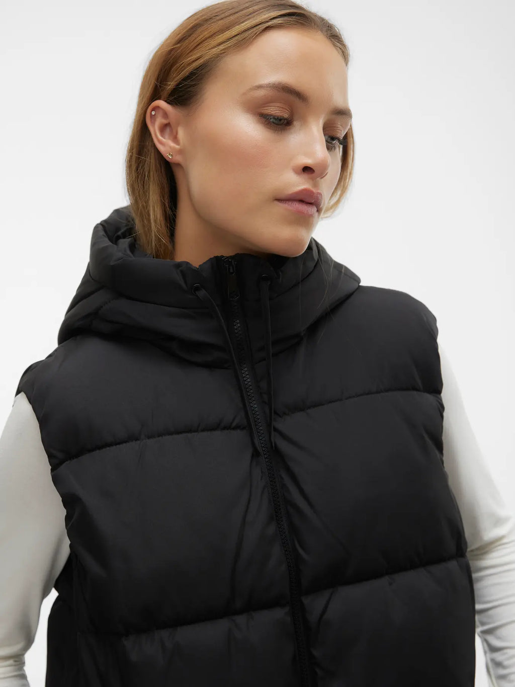 VEROMODA - LIGAANE WAISTCOAT - BLACK