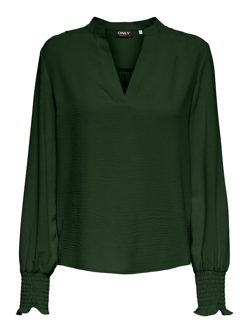 ONLY - METTE V-NECK LS SMOCK TOP - DUFFEL BAG