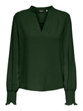ONLY - METTE V-NECK LS SMOCK TOP - DUFFEL BAG