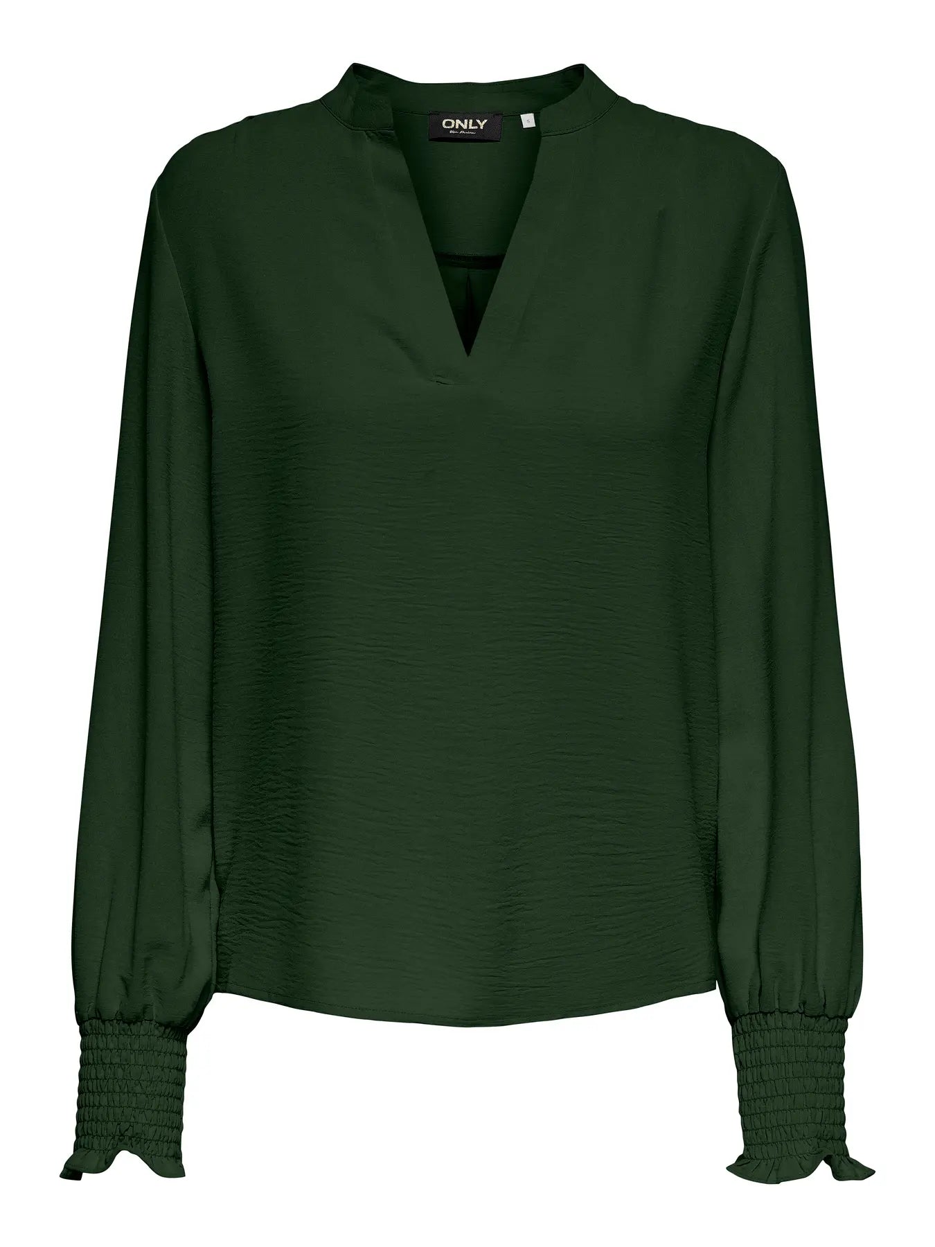 ONLY - METTE V-NECK LS SMOCK TOP - DUFFEL BAG