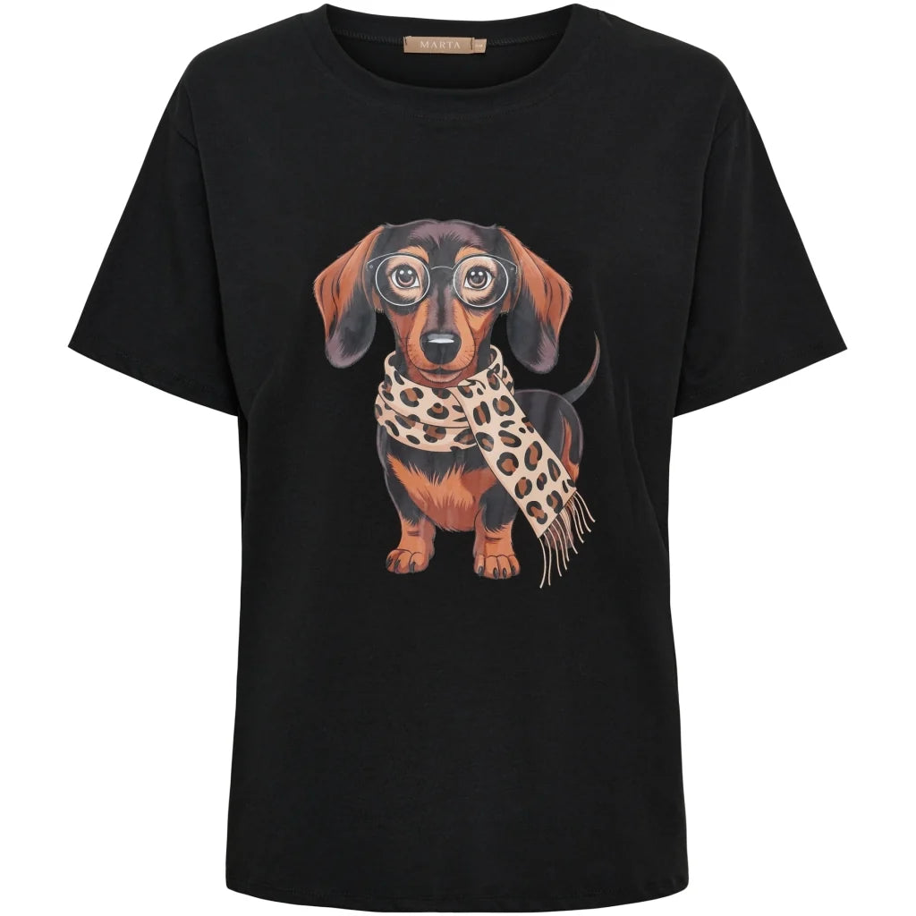 MARTA - INGE T-SHIRT 0532 - BLACK