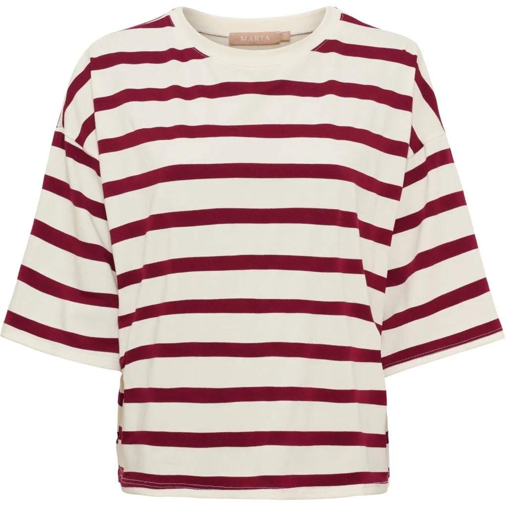 MARTA - SAGE T-SHIRT 8577  - VINO