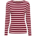 MARTA - BEGONIA LÅNGÄRMAD T-SHIRT 7702 - WINO/ROS ANTIQUE