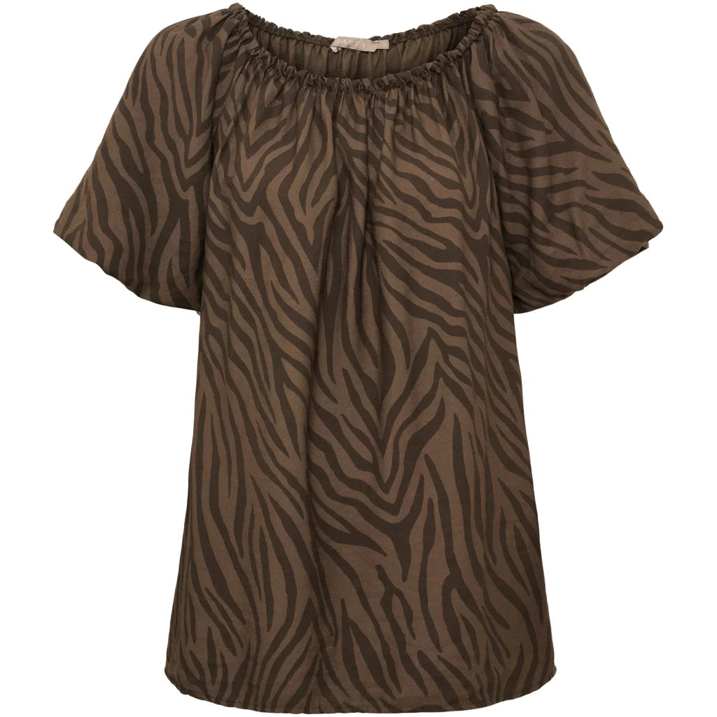 MARTA - LUCIANA TOP 26136 - ZEBRA BROWN