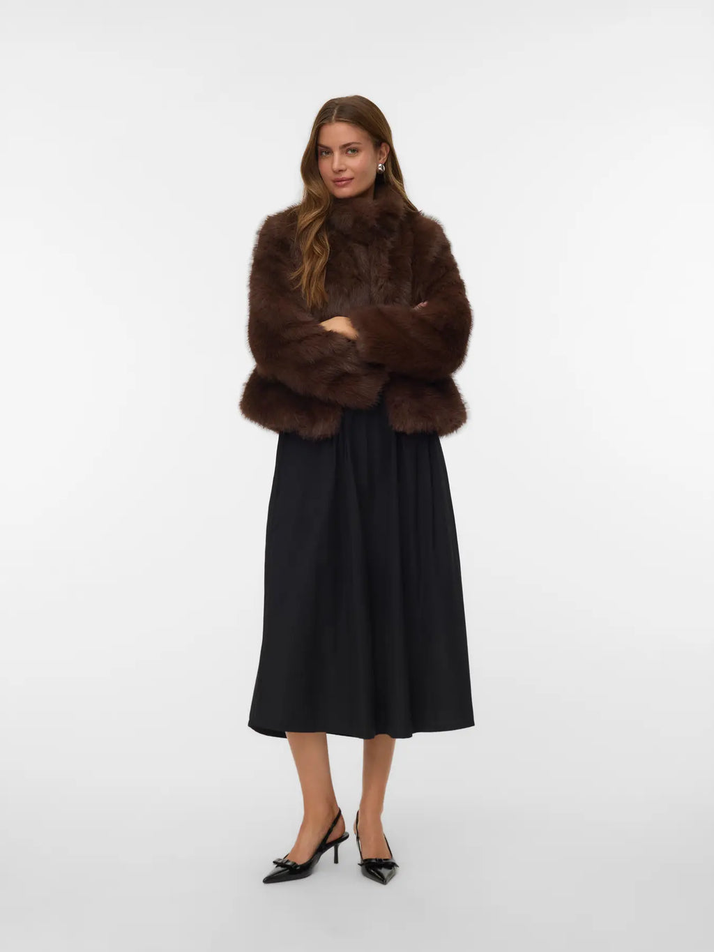 VEROMODA - MONROE SHORT JACKET - CHOCOLATE TORTE / MELANGE