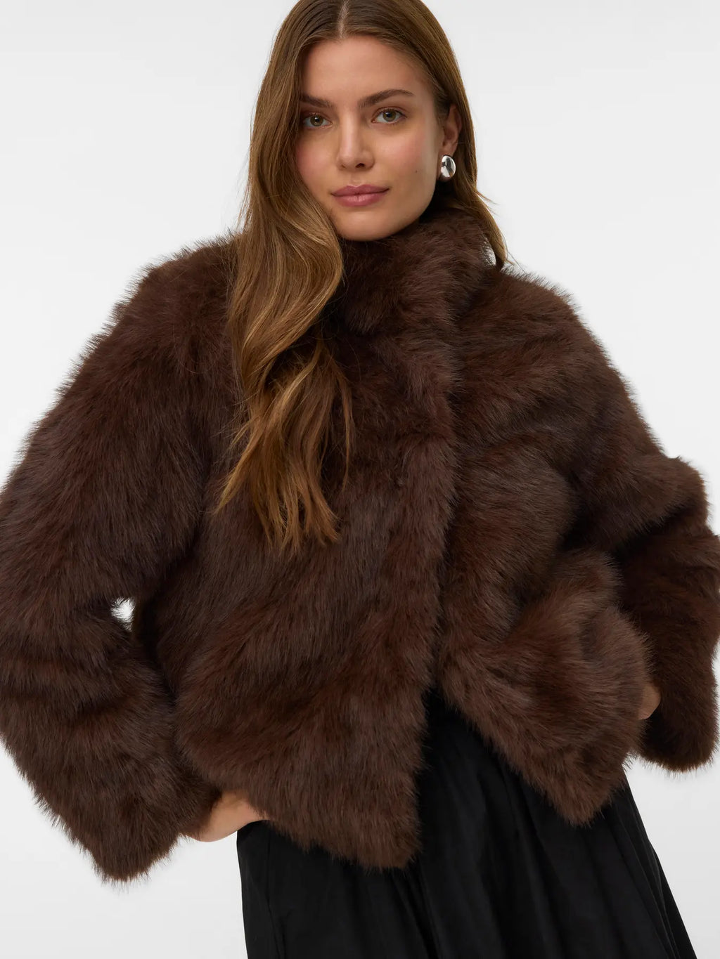 VEROMODA - MONROE SHORT JACKET - CHOCOLATE TORTE / MELANGE