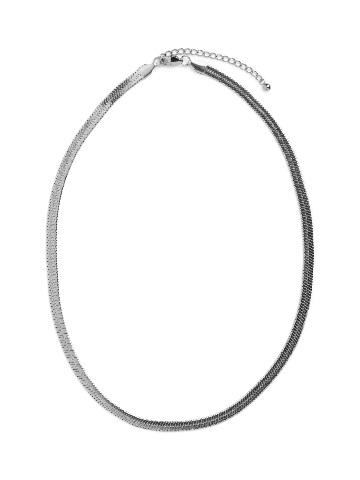 PIECES - BARBERA NECKLACE BOX - SILVER COLOUR