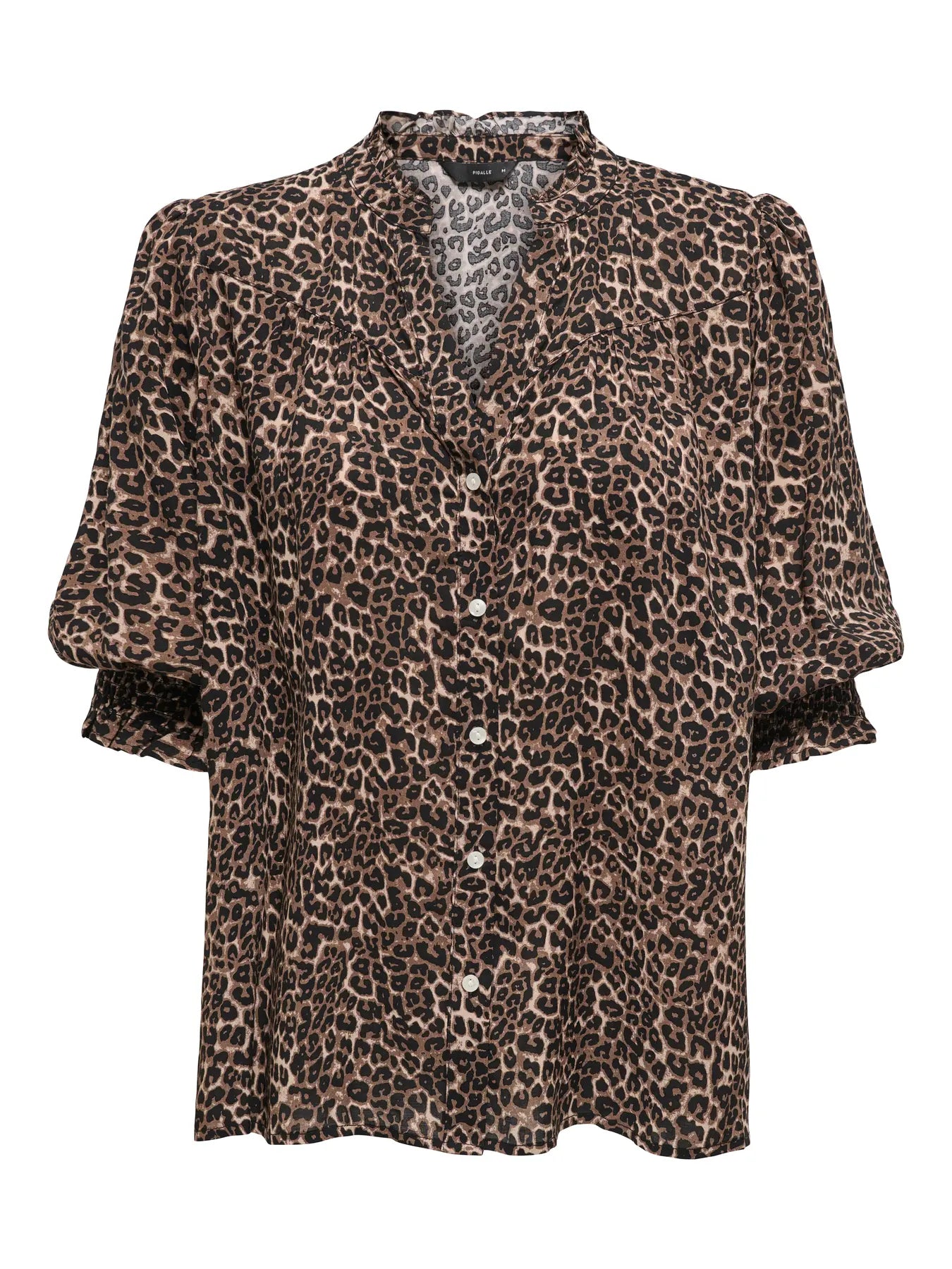 ONLY - RAYA 3/4 SHIRT - SILVER MINK ANIMAL