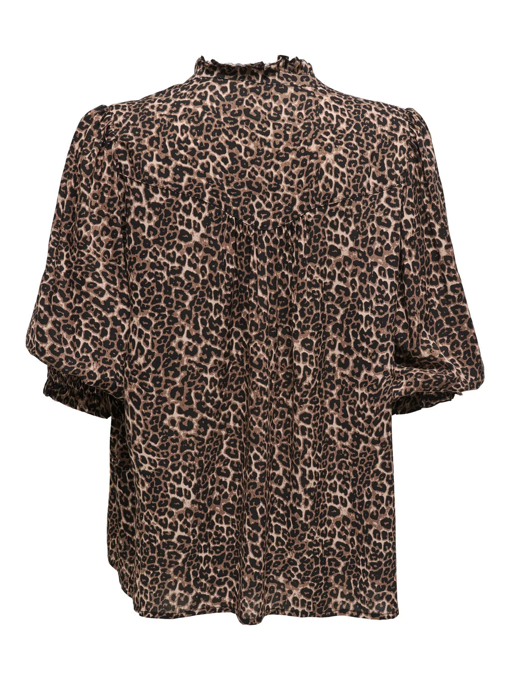 ONLY - RAYA 3/4 SHIRT - SILVER MINK ANIMAL
