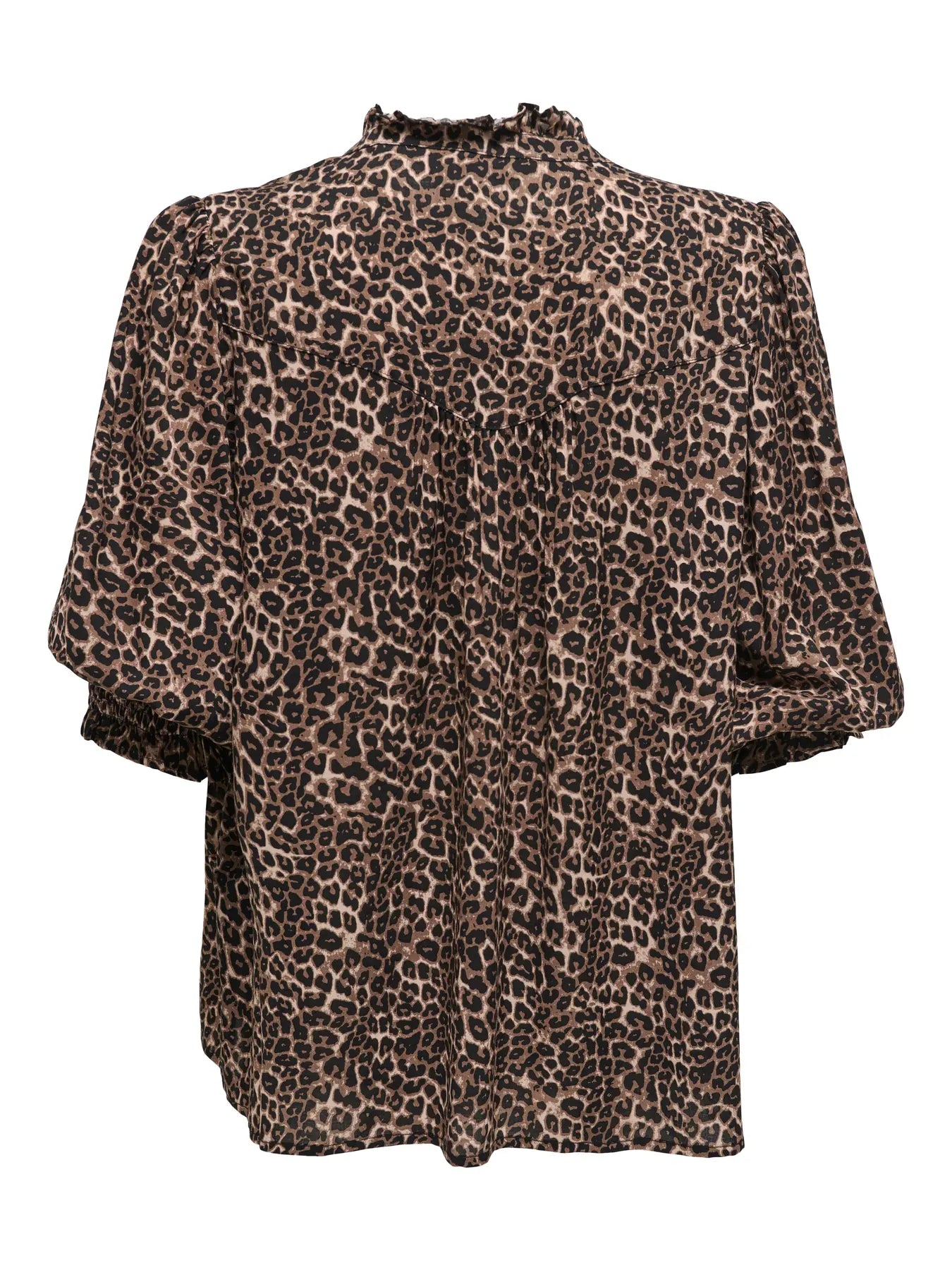 ONLY - RAYA 3/4 SHIRT - SILVER MINK ANIMAL