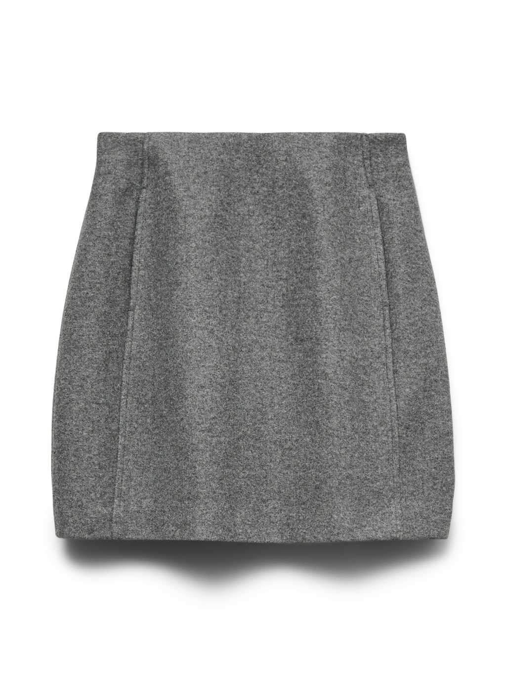 VEROMODA - FORTUNEALLISON HW SHORT SKIRT - MEDIUM GREY/ MELANGE