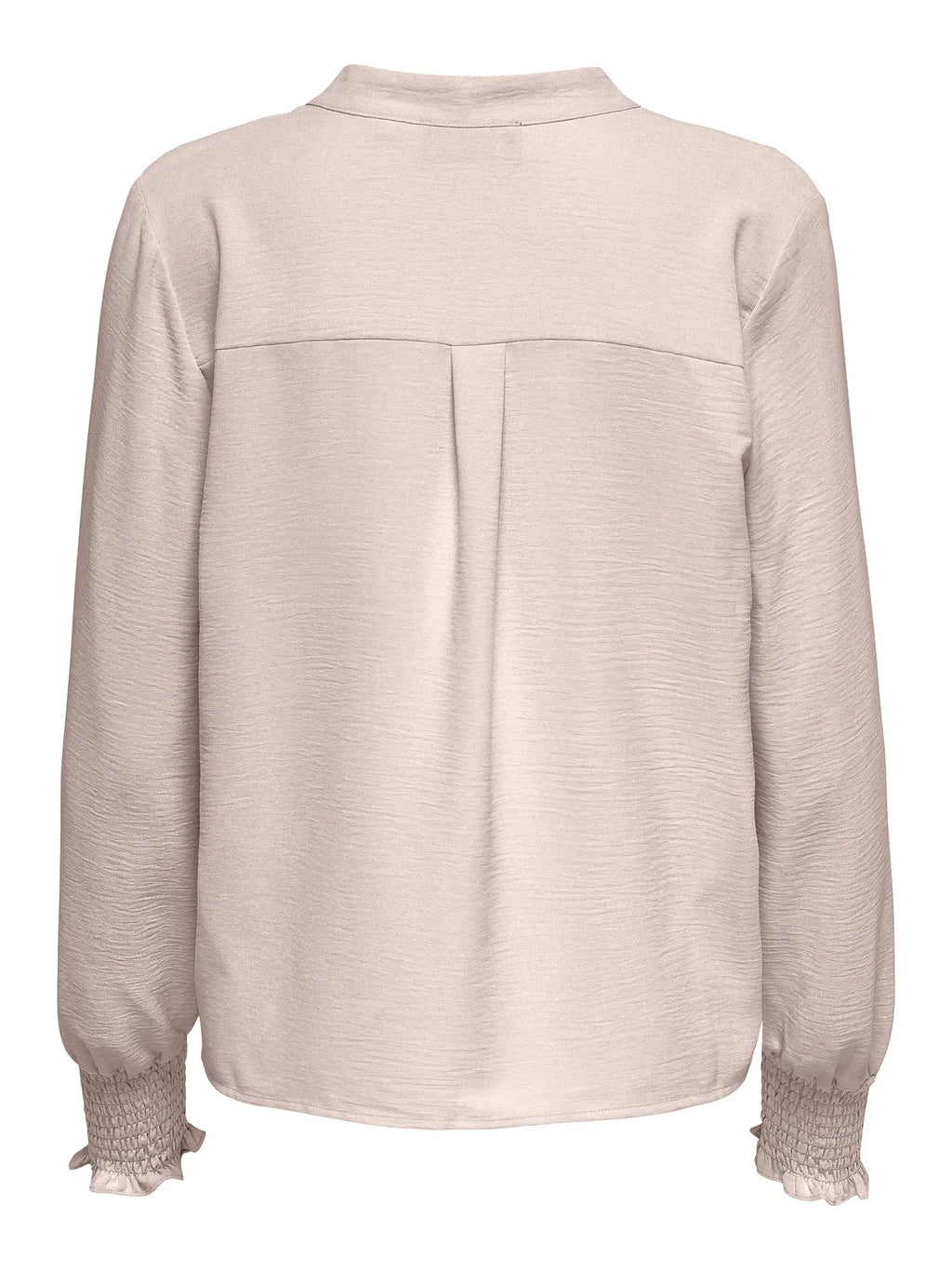 ONLY - METTE V-NECK LS SMOCK TOP - GREY MORN