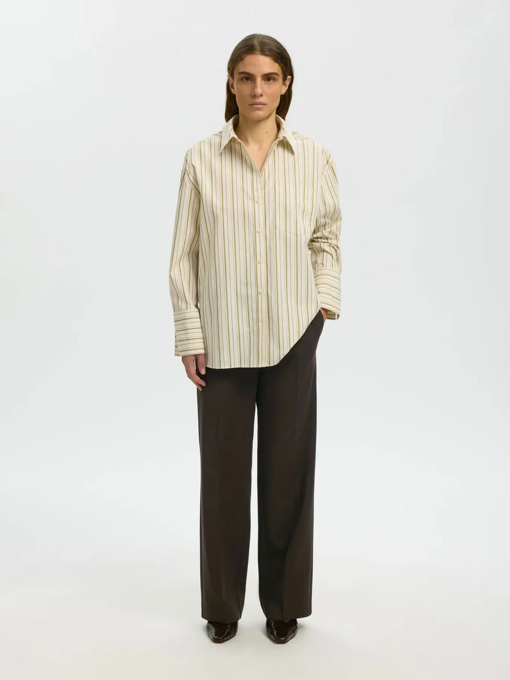 SELECTED FEMME - RITA MV WIDE PANT - DELICIOSO/MELANGE