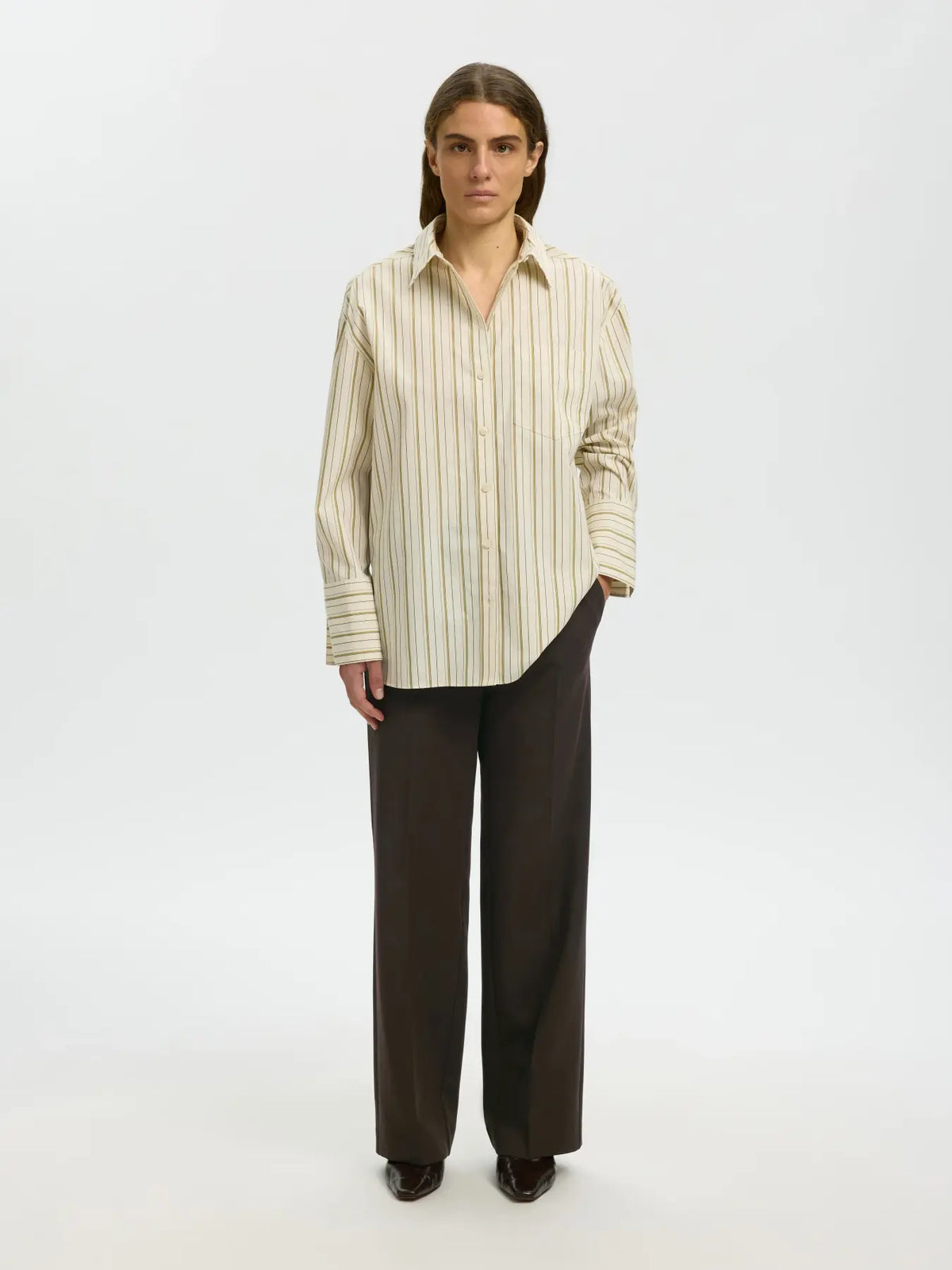 SELECTED FEMME - RITA MV WIDE PANT - DELICIOSO/MELANGE