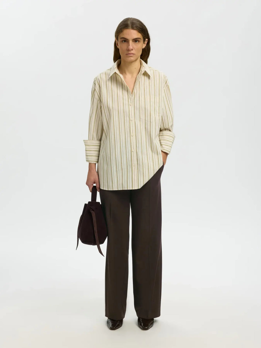 SELECTED FEMME - RITA MV WIDE PANT - DELICIOSO/MELANGE