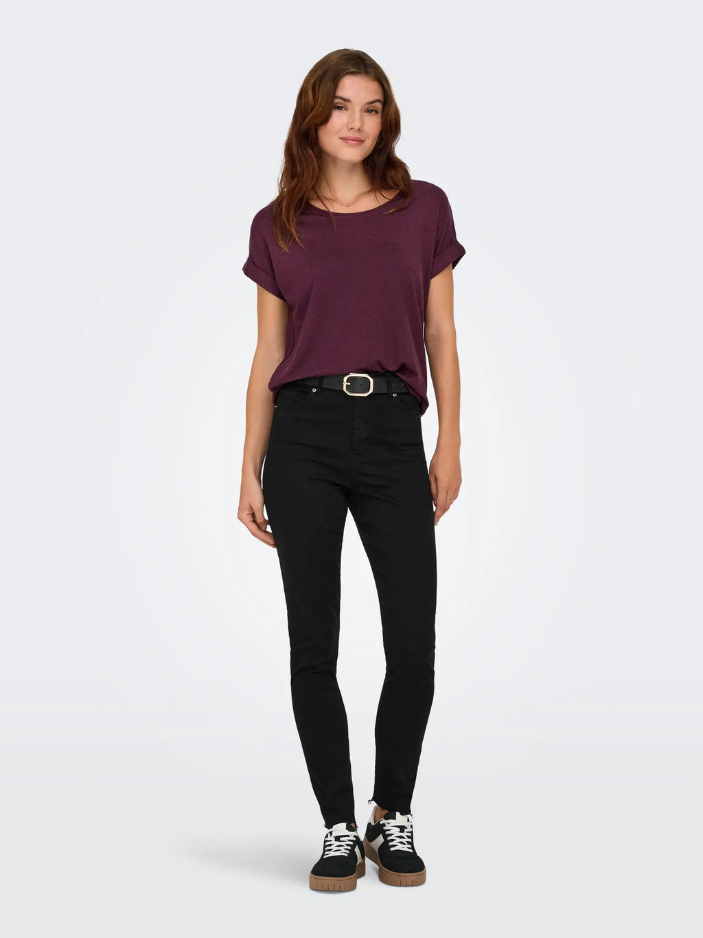 ONLY - MOSTER - SS O-NECK TOP - WINETASTING