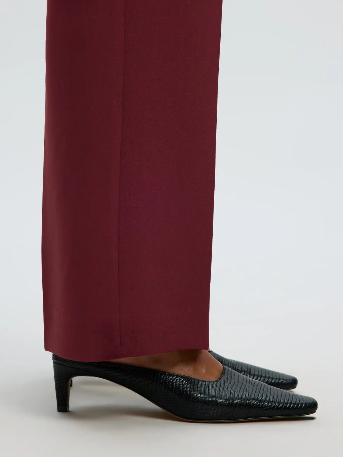 SELECTED FEMME - RITA MV WIDE PANT - TAWNY PORT MELANGE